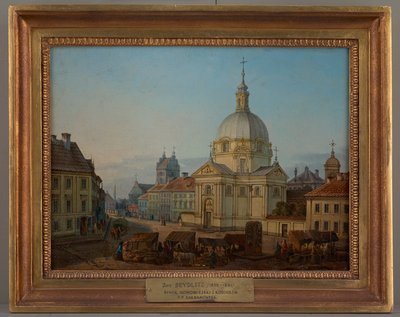 New Town Market with the Church of the Sacrament, Jan Seydlitz by Jan Seydlitz